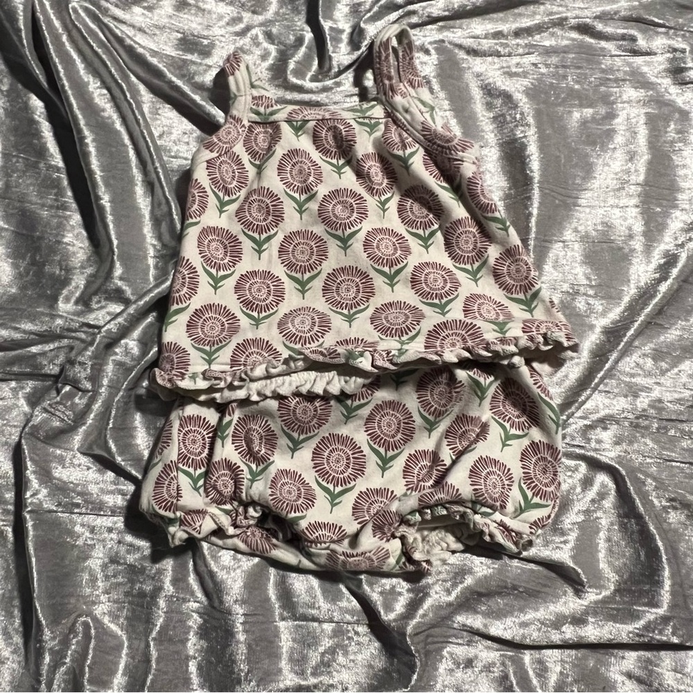 Kate quinn floral organic cotton set 6-12m